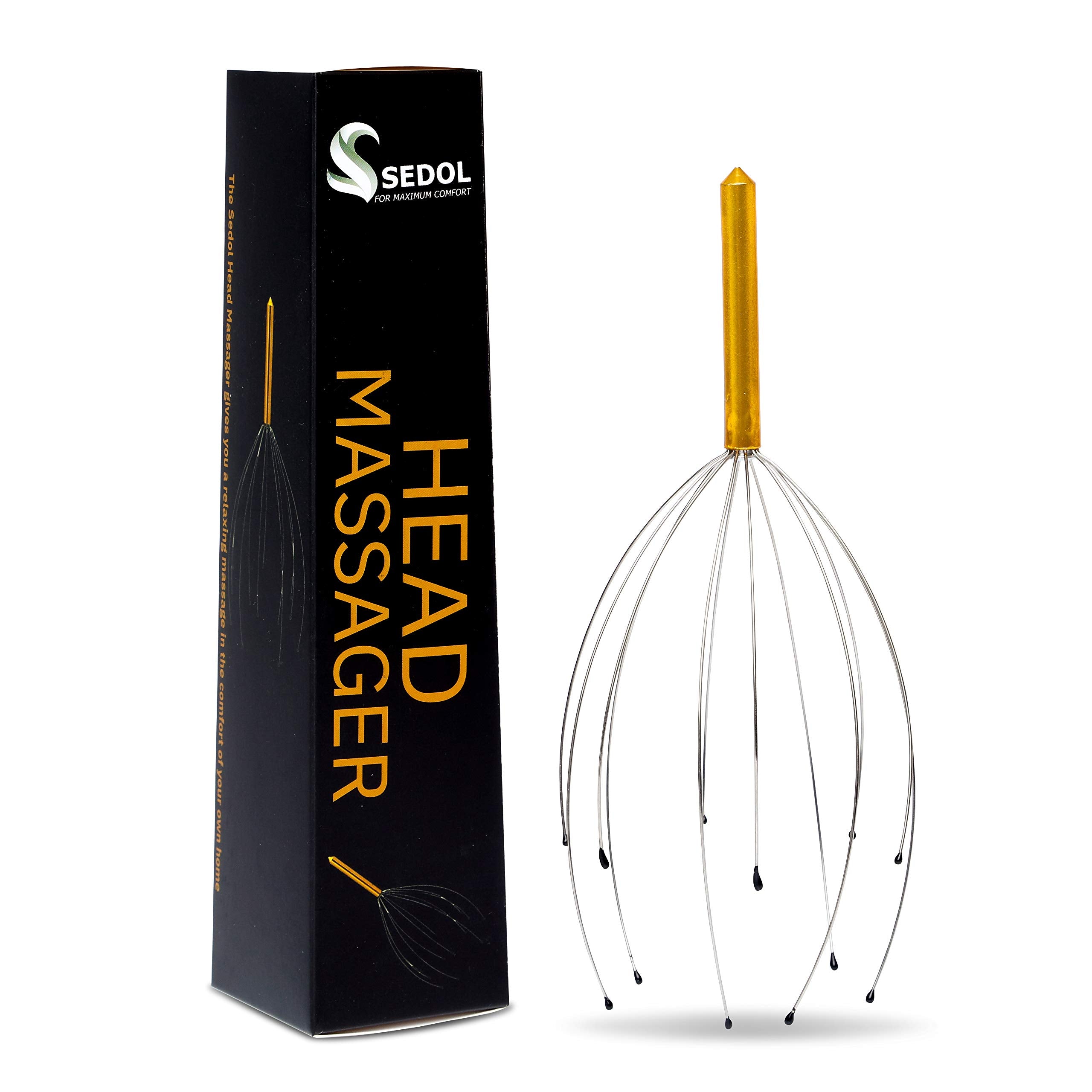 Portable Head Massager - Stress Relief Tool and Scalp Massager for Hair Growth Stimulation