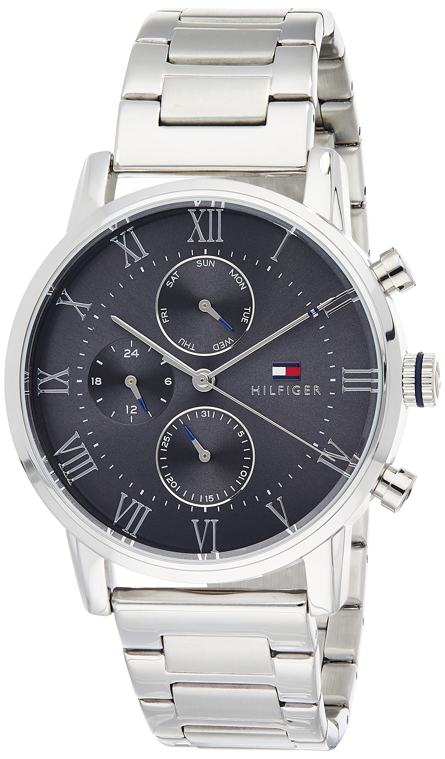 Tommy Hilfiger Mens Multi dial Quartz Watch with Stainless Steel Strap 1791397