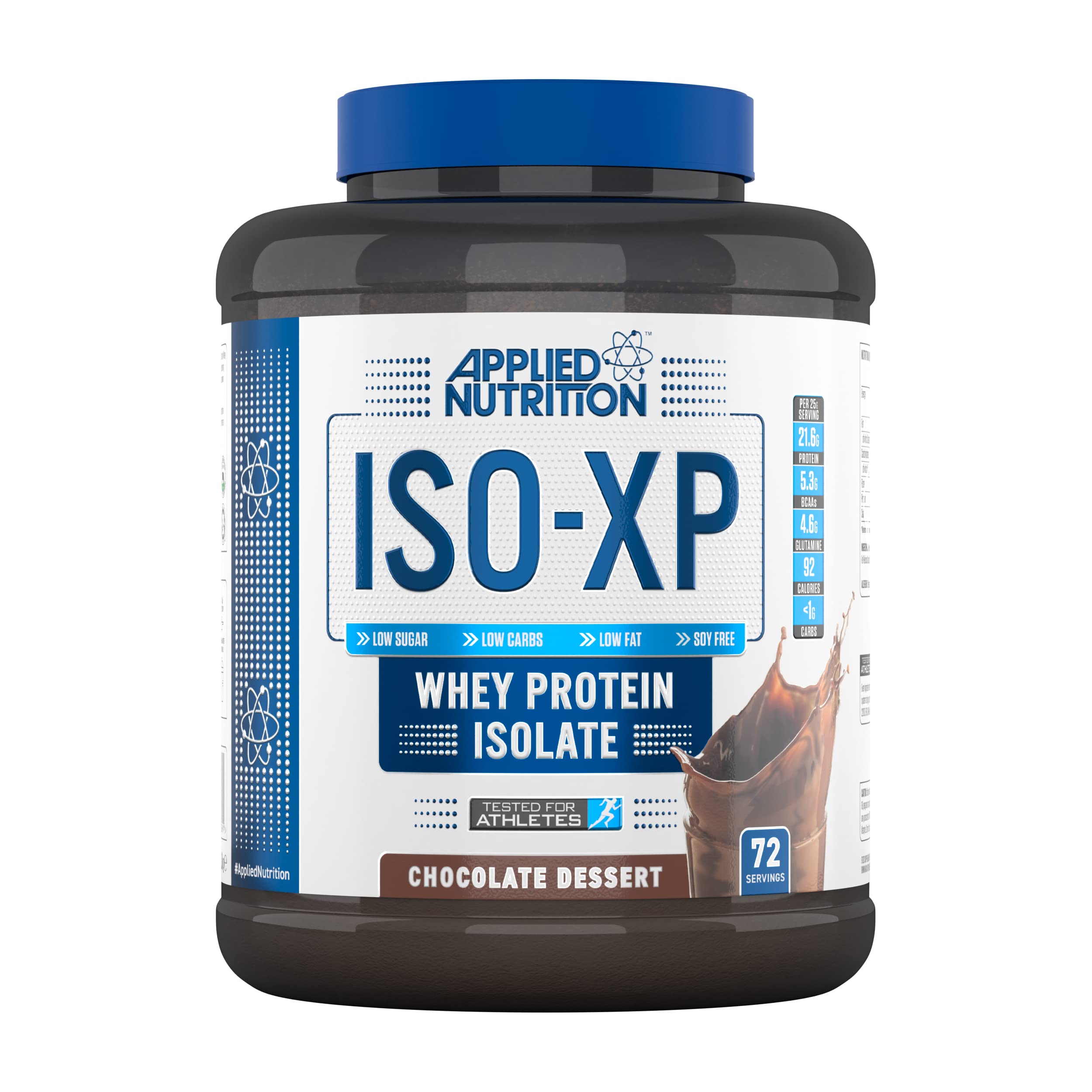 Applied Nutrition ISO XP Whey Isolate - Pure Whey Protein Isolate Powder ISO-XP, ISO Whey Premium with Glutamine and BCAAs (1.8kg - 72 Servings) (Chocolate)