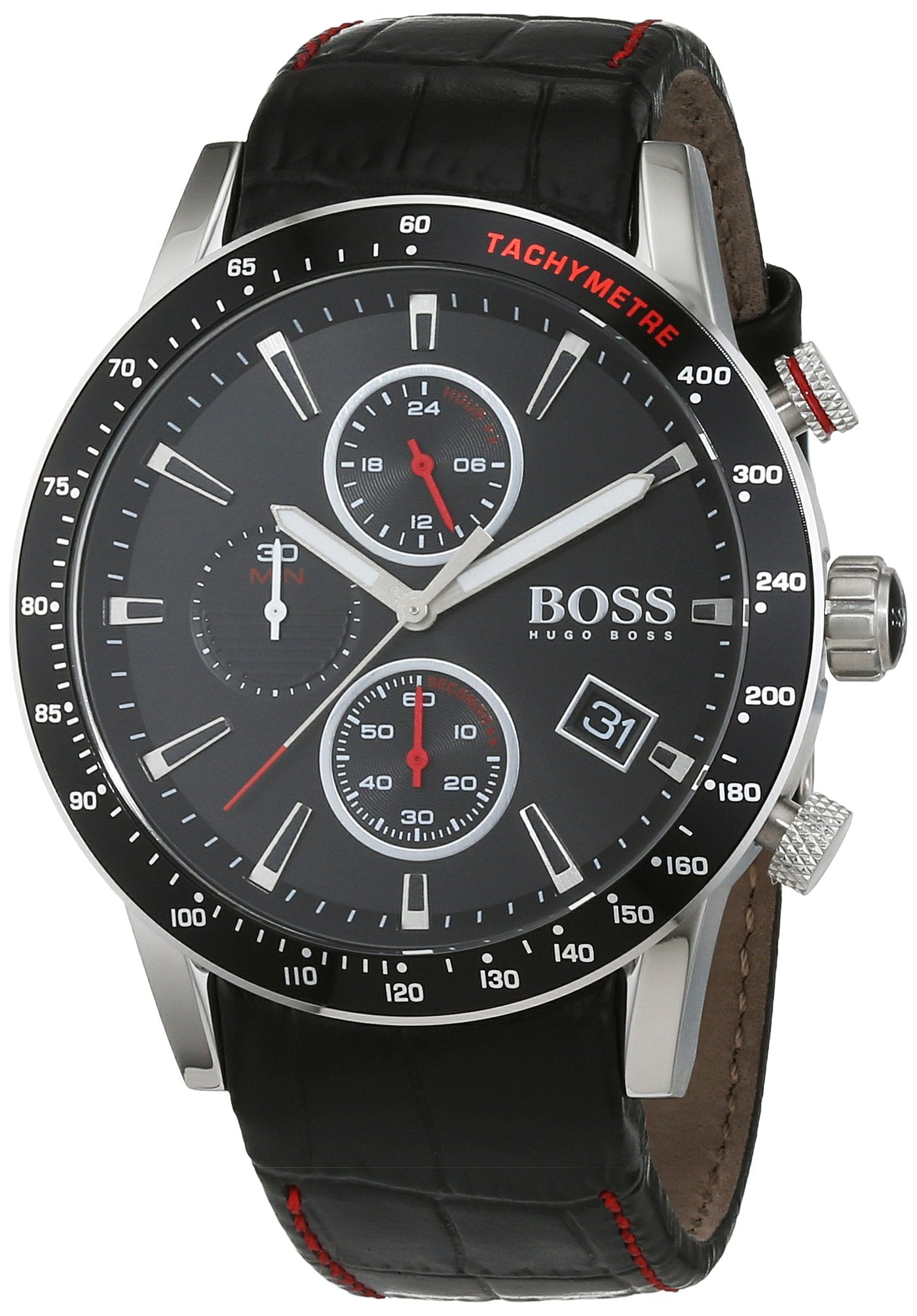 BOSS Men's Chronograph Quartz Watch with Leather Strap 1513390