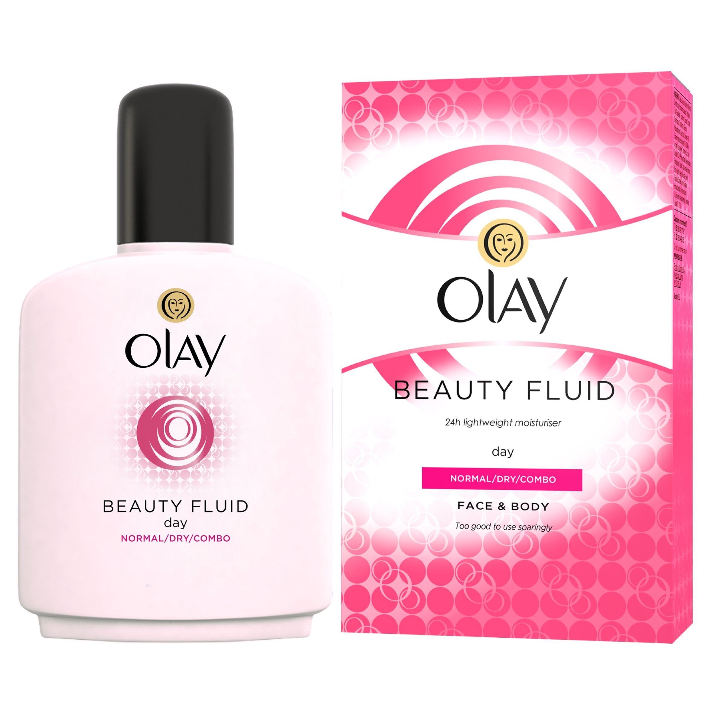 Olay Beauty Fluid Face and Body Moisturiser, 100ml
