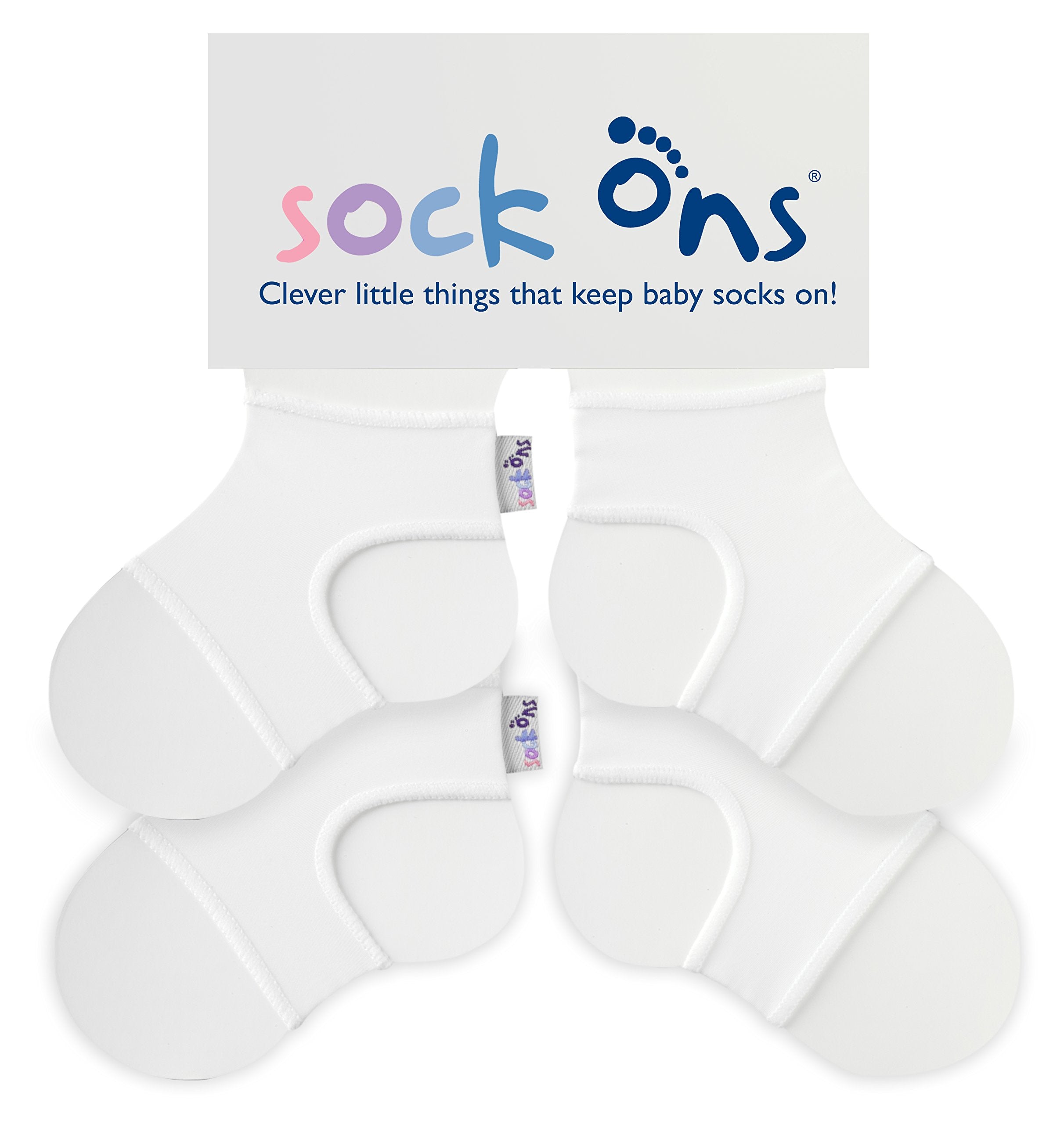Sock Ons Clever Little Things That Keep Baby Socks On! - 6-12 Months - TWIN PACKS (2 pack)