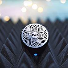 Travel Case Packed, EWA A106 Pro Wireless Mini Bluetooth Speaker with Custom Bass Radiator. IP67 Waterproof, Small But Loud, Portable Speakers for Car, Bike, Outdoors, Shower (Black)