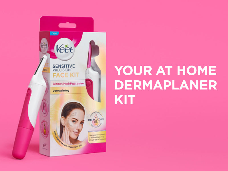 Veet dermaplaning sensitive precision face refills Clearance