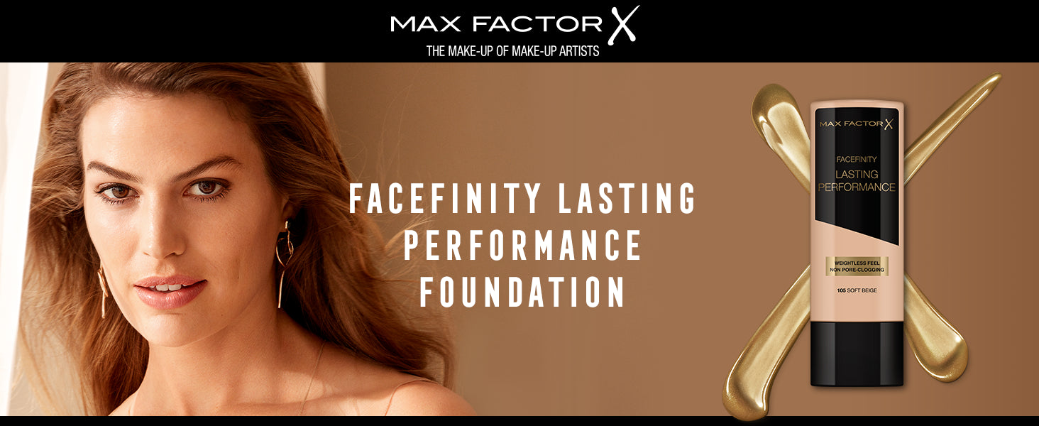 Max Factor Lasting Performance Long-Lasting Liquid Foundation - 105 Soft Beige, 35 ml