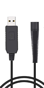 AIEVE Charger for Philips One Blade QP2520,4.3V USB Charging Cable Replacement Charger Cord for Philips Norelco One Blade QP2520,QP2620,A00390,QG3320,RQ320,RQ328,RQ330,RQ331 RQ338,RQ350,Series 1000