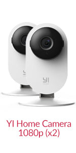 YI Home 1080P Security Camera Twin-pack, WiFi Indoor IP Camera with Night Vision, Motion Detection, 2-way audio, Home Security Surveillance System for House/Office/Pet/Baby/Elder/Remote Monitor(2 pcs)