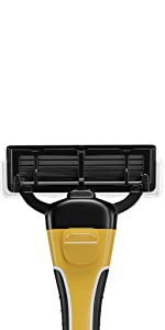 KODAK Ultra Men's Razor Blades with A 5 Blade Razor with Metal Handle - Shaving Kit & Beard Trimming | 3 x Refill Cartridges | Swedish Steel & Aloe Vera Strip for a Close Shave, Chrome
