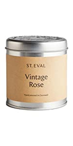 St Eval Sea Salt Scented Tin Candle - Wax - Refreshing Fragrance - A Unique Blend of Marine Scents with Salty Accords and Floral Notes on a Bed of Musk - Made in Cornwall