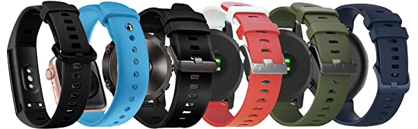Molain Rubber Replacement Watch Band Strap Loops Silicone Watch Band Holder Watch Strap Keeper Smartwatch Band Retainer Loop Watch Fastener Rings