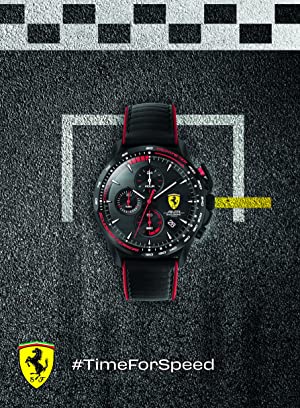Scuderia Ferrari Mens Chronograph Quartz Watch with Stainless Steel Strap 0830619