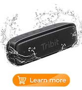 Bluetooth Speaker Portable Waterproof Speakers: Tribit XSound Surf 12W Wireless Loud Bass Music Box with IPX7 Waterproof Bluetooth 5.0 Wireless Stereo Pairing-Long Lasting for Outdoor Travel Beach