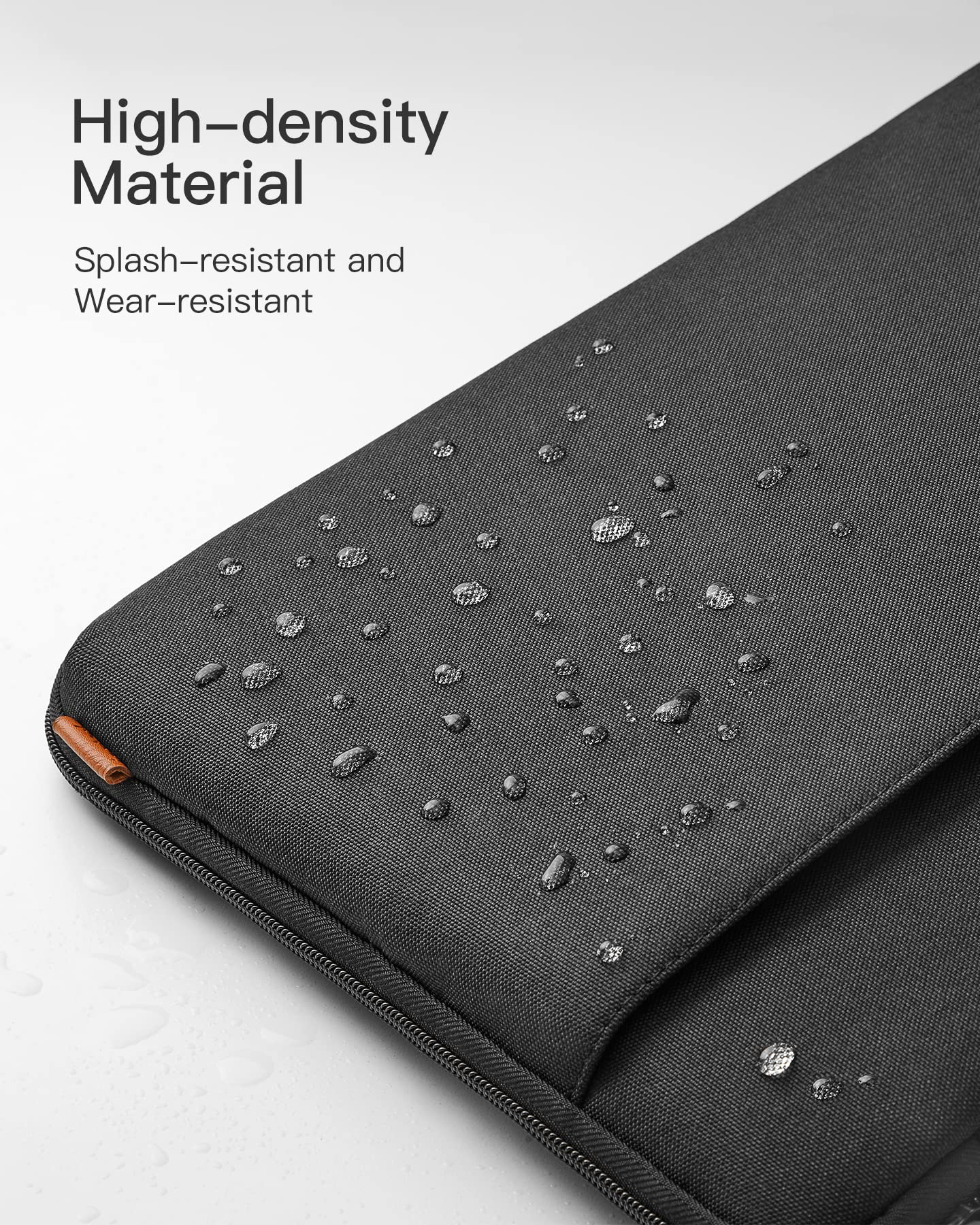 Inateck 15-15.6 Inch Shock Resistant Laptop Sleeve Case Briefcase Bag Splash-proof for Laptops, Notebooks, Ultrabooks, Netbooks - Black