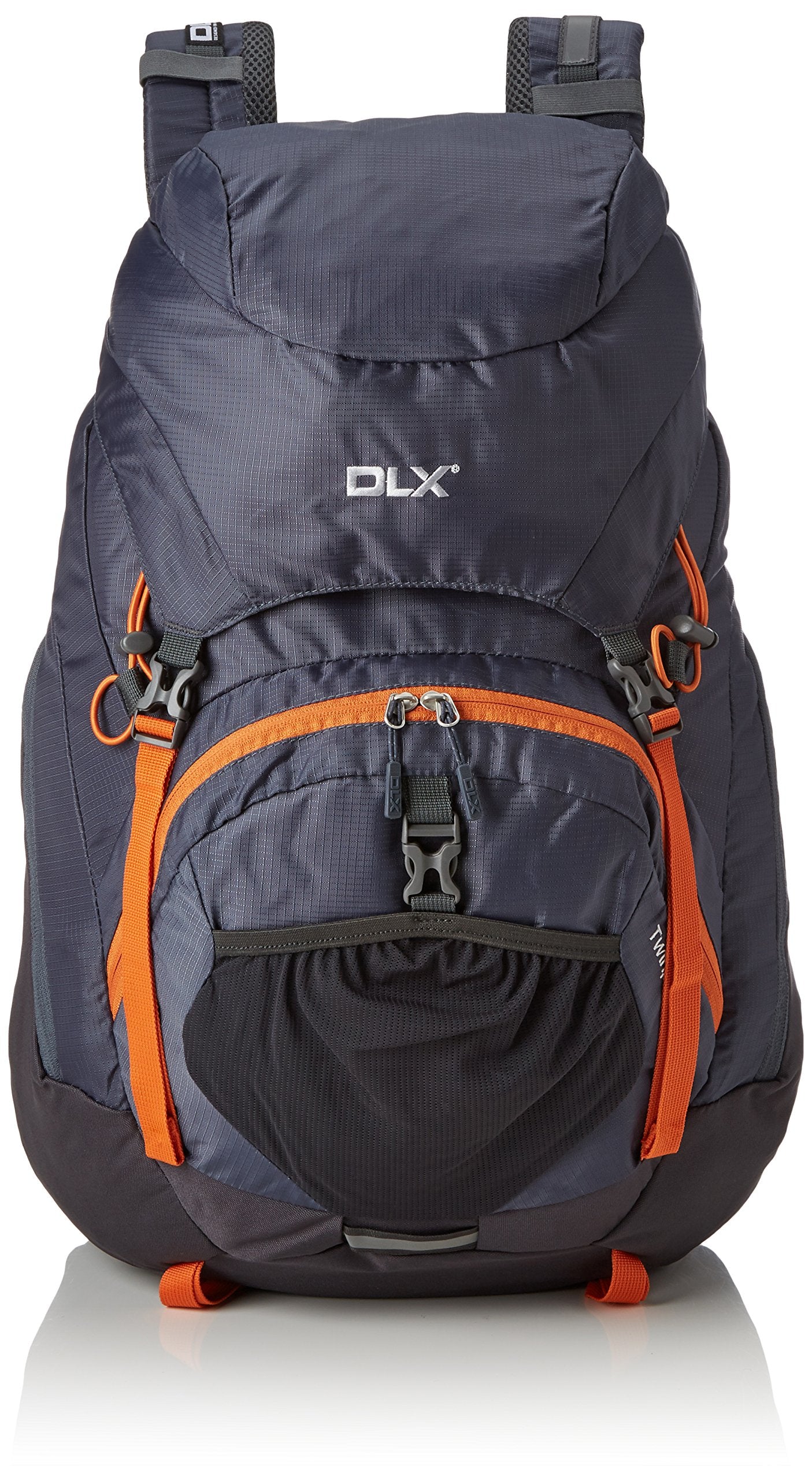 DLX Twinpeak, Flint, Backpack 45 Litres with Trekking Pole Loops, Hydration Compatible, Grey