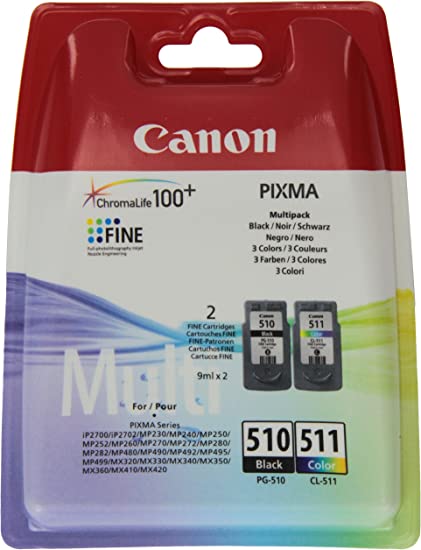 Canon Original Pixma PG-510 Black, CL-511 colour Ink Cartridges