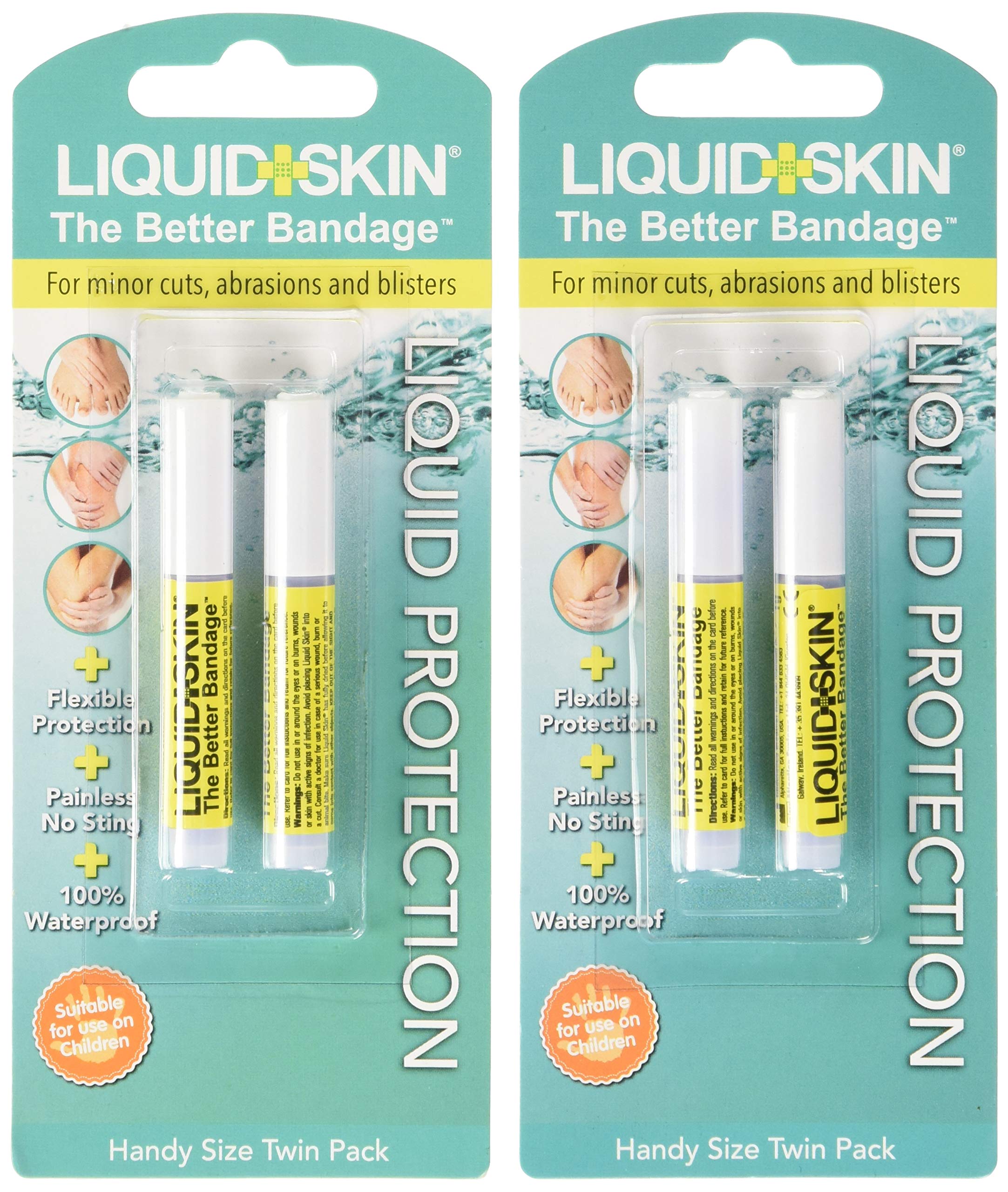 Liquid Skin Protection Bandages - 2 pcs of Twin Tube Packs