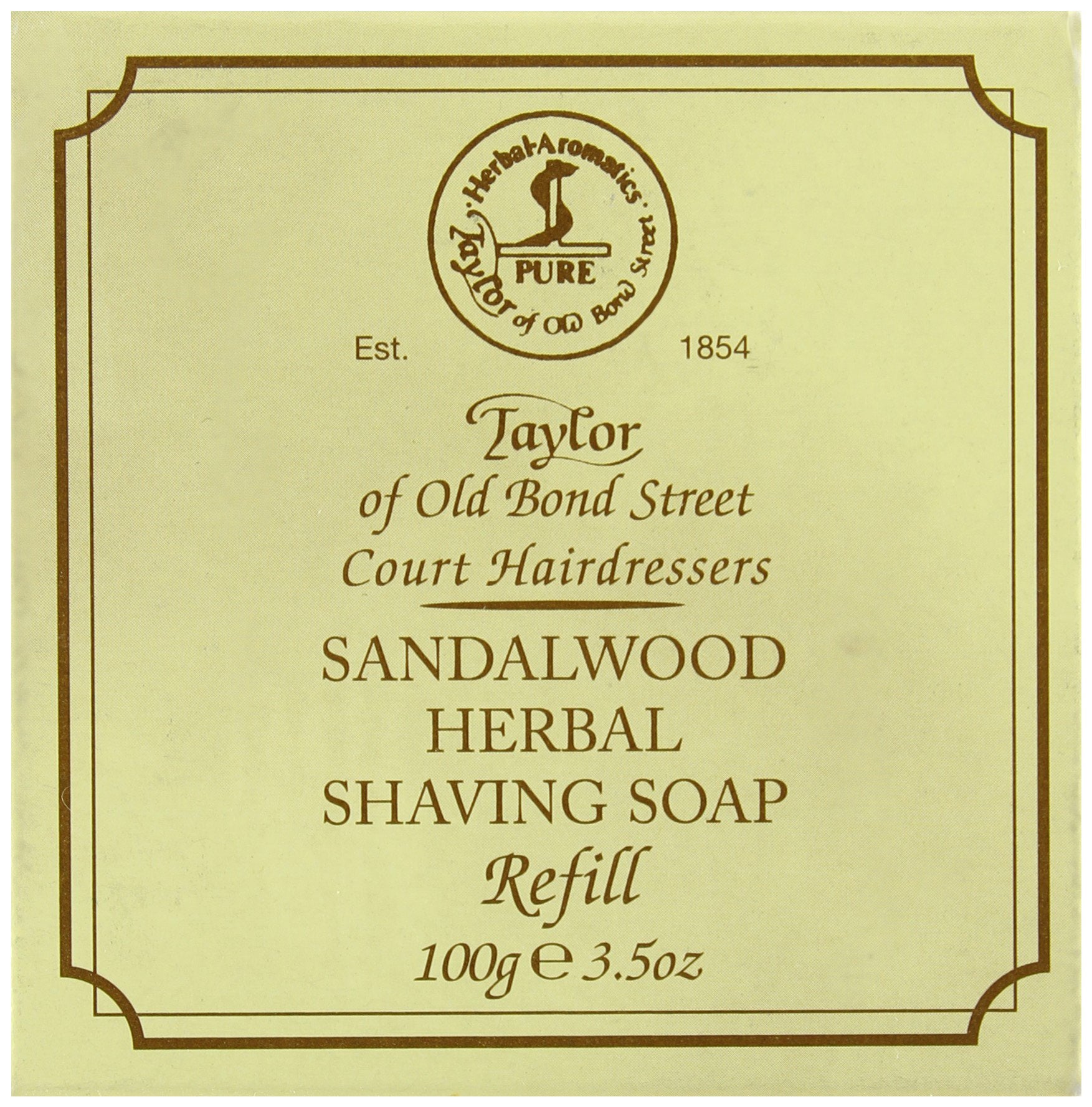 Taylor of Old Bond Street 100g Sandalwood Herbal Shaving Soap Refill