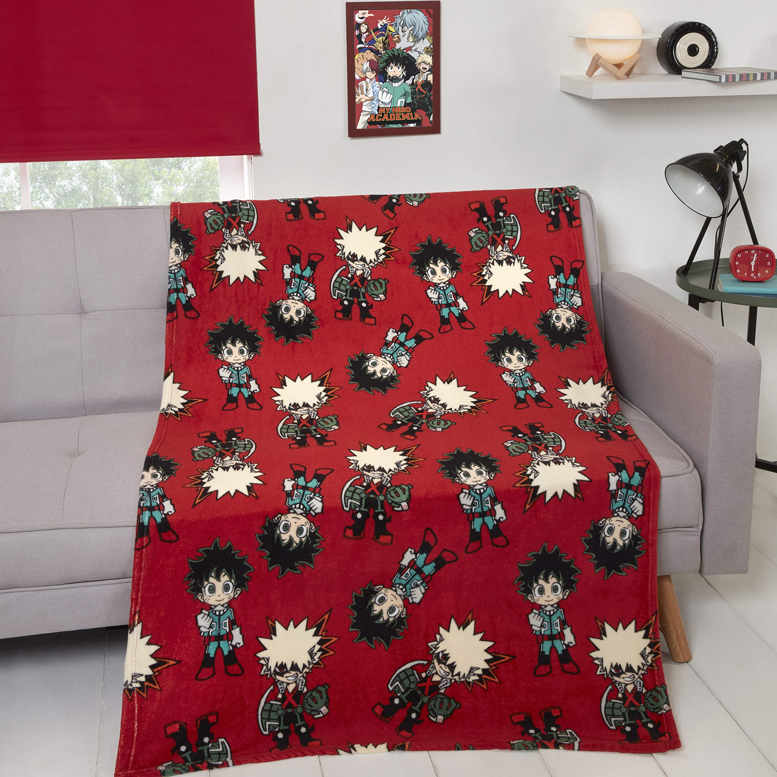 Coco Moon My Hero Academia Bed Fleece Blanket Bedding Ideal Anime Enthusiastic Bedroom Accessories Gifts Present