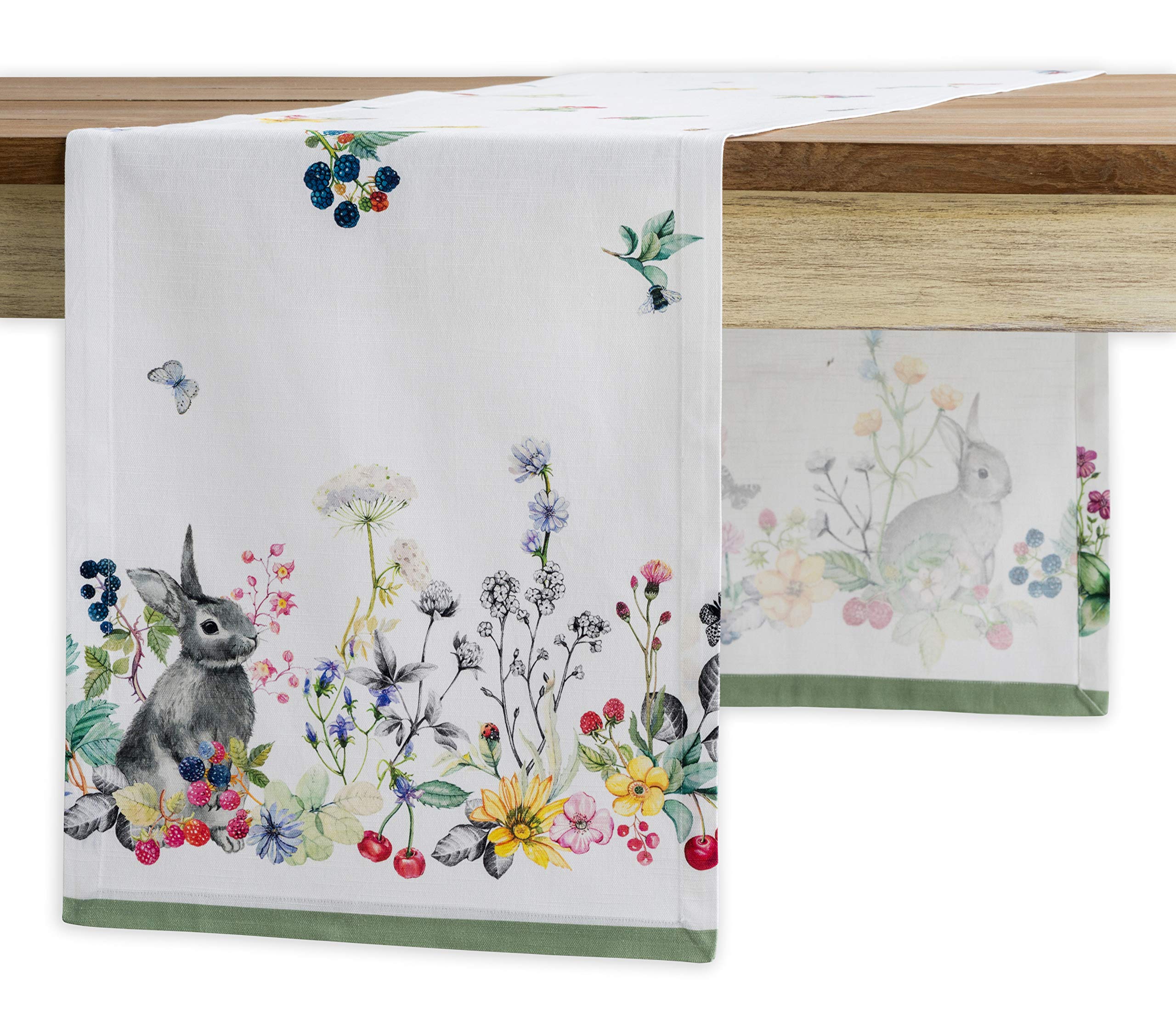 Maison d' Hermine Printemps 100% Cotton Table Runner for Party | Dinner | Holidays | Kitchen | Spring/Summer [Single Layer (37 cm x 180 cm)]