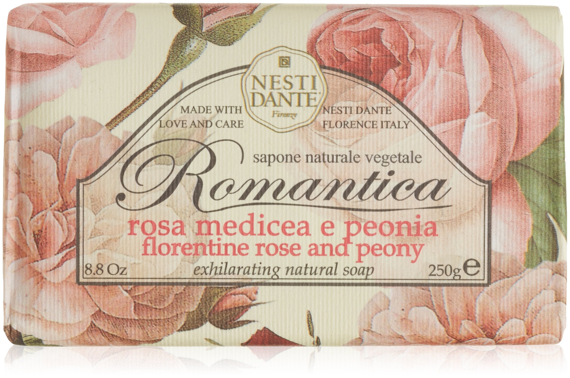 NESTI DANTE Romantica, Florentine Rose & Peony Soap 250 g
