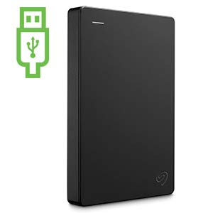 Seagate Portable Drive, 1TB, External Hard Drive, Black, for PC Laptop and Mac, 2 year Rescue Services, Amazon Exclusive (STGX1000400)