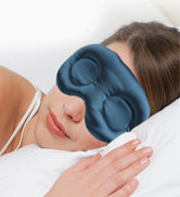 NEWGO Cooling Eye Mask Reusable Cold Eye Mask Hot Cold Therapy Gel Eye Mask for Puffy Eyes, Dark Circles, Dry Eyes, Migraine, Headache, Stress Relief, Sinus Pain - Light Blue