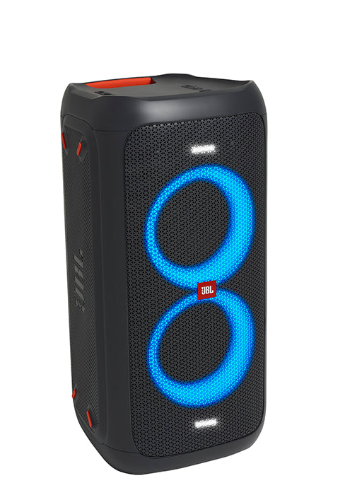 JBL PartyBox 710 Portable Indoor and Outdoor Party Speaker with Built-In Lights, IPX4 Splashproof Design, Deep Bass and Robust Wheels, in Black