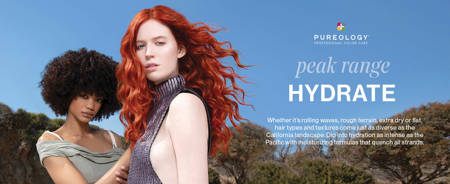 Pureology | Hydrate | Moisturising Shampoo | For Medium to Thick Dry, Colour Treated Hair | Vegan | 266ml