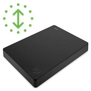 Seagate Portable Drive, 1TB, External Hard Drive, Black, for PC Laptop and Mac, 2 year Rescue Services, Amazon Exclusive (STGX1000400)