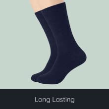 FM London (10-Pack) Men's Smart Dress Sock | Plain Black Socks and Navy Mens Socks Ideal for Work and Casual Wear | Comfortable, Cotton Rich, Socks Mens 6-11