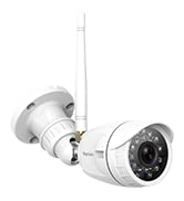 Security Camera Outdoor, Septekon 1080P CCTV Camera Wireless WiFi, Waterproof Home Surveillance Camera with 2-Way Audio, Night Vision, Motion Detection, Cloud Storage, Work with Alexa - S50