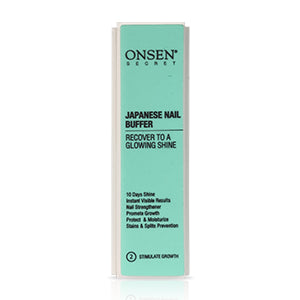 Onsen Secret Professional Nail Buffer, Ultimate Shine Nail Buffing Block With 3 Way Buffing Methods, Smooth & Shine After Onsen Nail Filer, Purse Size Manicure Tools for Optimum Nail Care (Pack of 1)