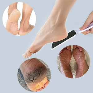 Foot Files Foot Scrubber Pumice Stones Pedicure Rasp Gel Heel Sleeves - Natural Foot File Exfoliation to Remove Dead Skin