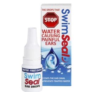 SwimSeal Ear Drops for Protection Against Trapped Water! Replaces Earplugs - Ideal for Swimming, Scuba Diving, Surfing, Triathlons & Hairwashing. All Ages and Kids over 6 Months.