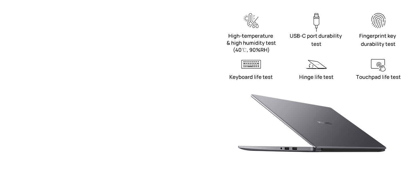 HUAWEI MateBook D 15 Laptop, Windows 11 , 15.6 inch Ultrabook with 1080P Eye Comfort FullView Display, AMD Ryzen 5 5500U Processor, Fingerprint Power Button, 8GB memory, 512GB SSD, Silver