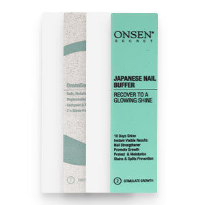 Onsen Secret Professional Nail Buffer, Ultimate Shine Nail Buffing Block With 3 Way Buffing Methods, Smooth & Shine After Onsen Nail Filer, Purse Size Manicure Tools for Optimum Nail Care (Pack of 1)
