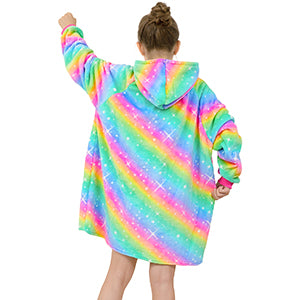 Basumee Oversized Hoodie Blanket Sweatshirt for Kids Giant Hoodie Sweatshirt Blankets with Pocket for Girls