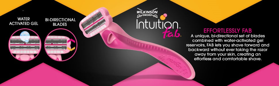 Wilkinson Sword Intuition FAB Women's Razor Blade Refills x3