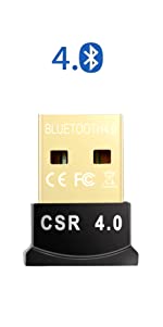 5.0 Bluetooth Adapter for PC, 3Mbps Bluetooth Dongle for PC windows 11/10/8.1/8/7, LinKAVEniR Dual Mode Bluetooth Network Adapters for Speakers/Headphones/Keyboards/Headsets/Printers/etc