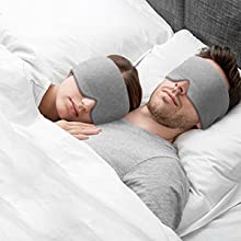 100% Handmade Cotton Sleep Mask Blackout - Comfortable & Breathable Eye Mask for Sleeping Adjustable Blinder Blindfold Airplane with Travel Pouch - Best Night Companion Eyeshade for Women Men Kid