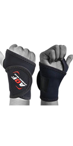 AQF Power Weight Lifting Wrist Wraps Supports Gym Training Fist Straps - Sold as Pair & One Size Fits All