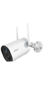 【4X Optical Zoom】ieGeek 360° Security Camera Outdoor, Auto Tracking CCTV Camera Systems with Color Night Vision, 1080P WiFi Wireless PTZ Home Security Camera, Human Motion Detection, Voice Intercom