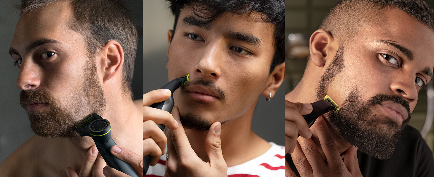 Philips OneBlade Pro, 3 tools in 1 Face Shaver, Beard and Stubble Tri