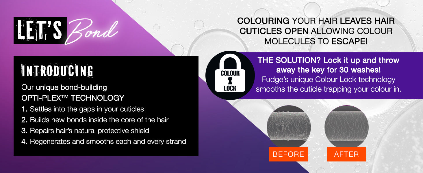 Fudge Professional Clean Blonde Damage Rewind Shampoo, Purple Toning Shampoo, Sulfate Free Shampoo For Blonde Hair, Strengthening Shampoo with OptiPLEX technology, 250ml