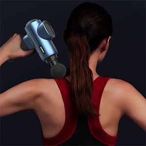 Massage Gun, RENPHO Massage Gun Deep Tissue Powerful up to 3200rpm Handheld Percussion Muscle Massager with 2500mAh Battery and Type-C Charging for Muscle Pain Relief Recovery, Blue