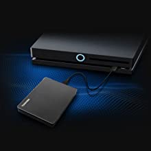 Toshiba 1TB Canvio Gaming Portable External Hard Drive, USB 3.2. Gen 1, for Play Station and Xbox, Black (HDTX110EK3AA)