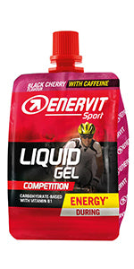 Enervit Sport Competition Gel with Caffeine, Citrus, 24 x 25ml