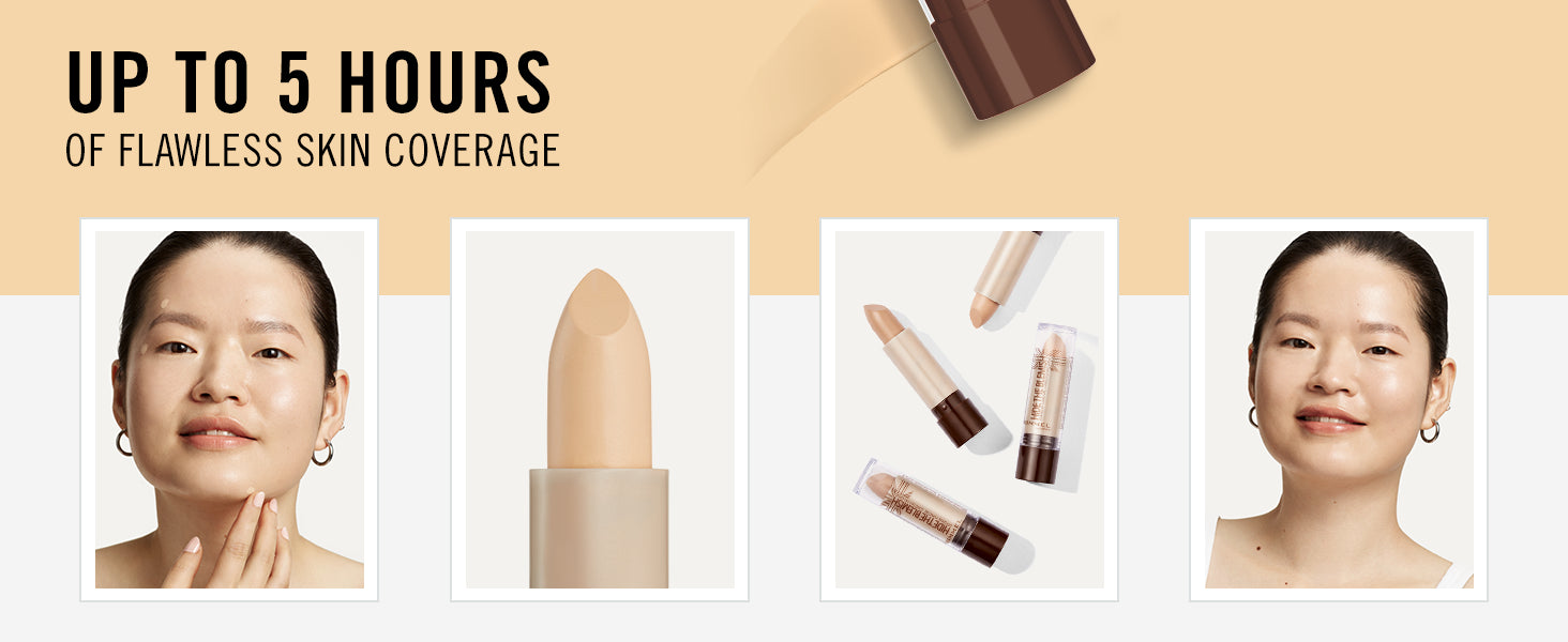 Rimmel London Hide The Blemish Stick Concealer, Instant Retouch and Imperfection Camouflage with Easy Application, 105 Golden Beige, 4.5 g