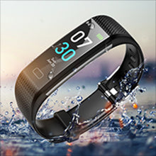 Fitness Trackers, IP68 Smart Bracelet Advanced Bluetooth Bracelet Waterpoof Activity Watch with Heart Rate and Sleep Monitor & SMS Call Notification,Calorie Pedometer Temperature Monitor Watch