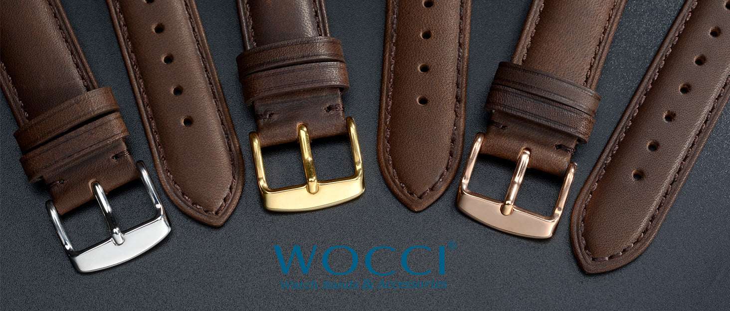 WOCCI Silicone Watch Strap with Rose Gold Buckle Quick Release Replacement Band 14mm 16mm 18mm 20mm 22mm